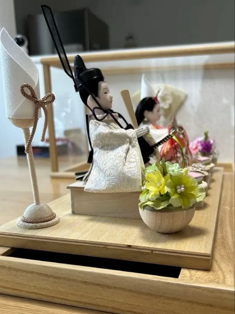 【新品同様】ひな人形 ケース飾り Cerisier コンパクト