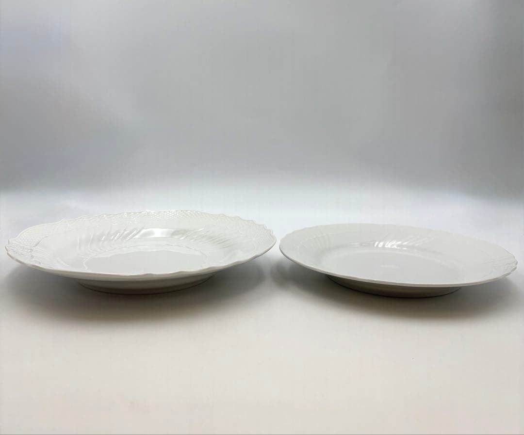 未使用保管品　リチャードジノリ ベッキオホワイト　プレート　2枚セット　箱付