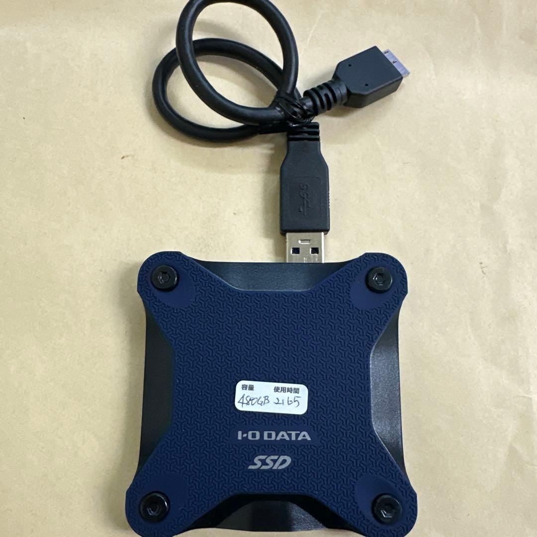 ポータブルSSD 480GB 耐衝撃 軽量 PS5/PS4/Mac対応