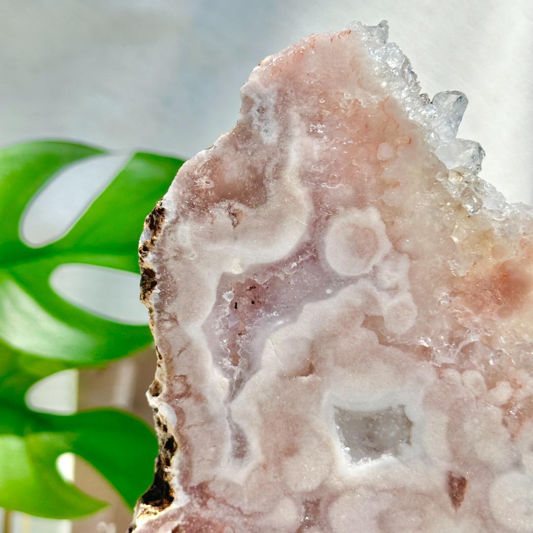 【ピンクアメジスト スラブ スライス アイアンスタンド】