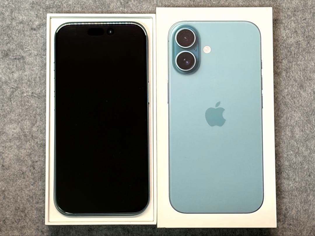 【美品】iPhone16 256GB ティール simフリー