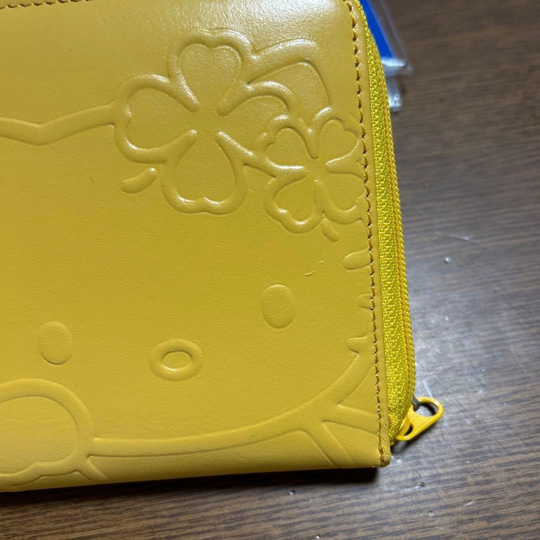 ハローキティ イエロー 財布 金運チャーム付き 2001年製