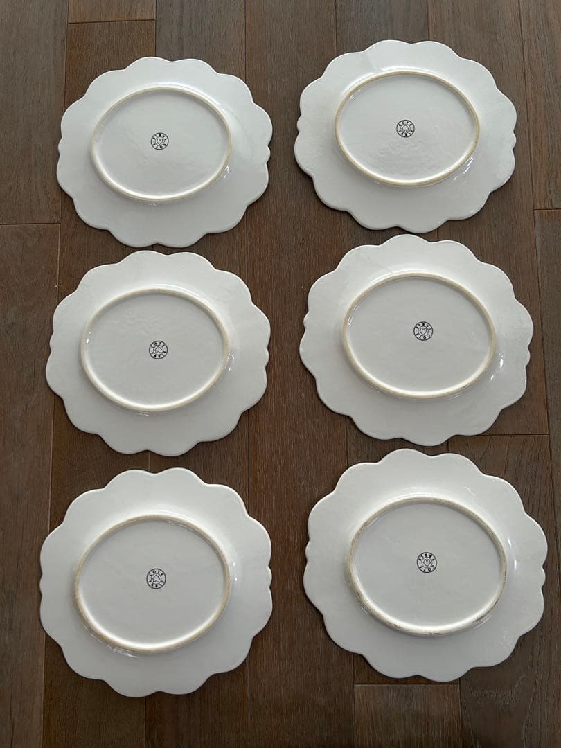 COTE TABLE コテターブル　ホワイトペタル　ディナープレート　6枚セット