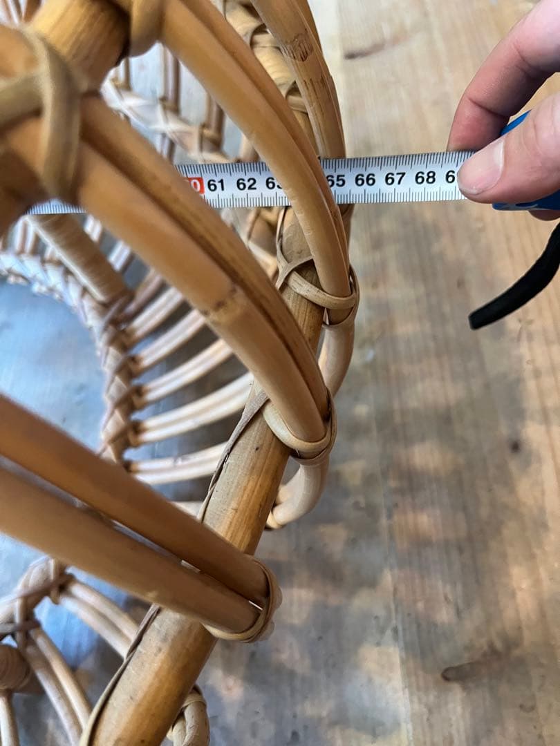 オットマン スツール シカ・デザイン ラタン 籐 インテリア 椅子