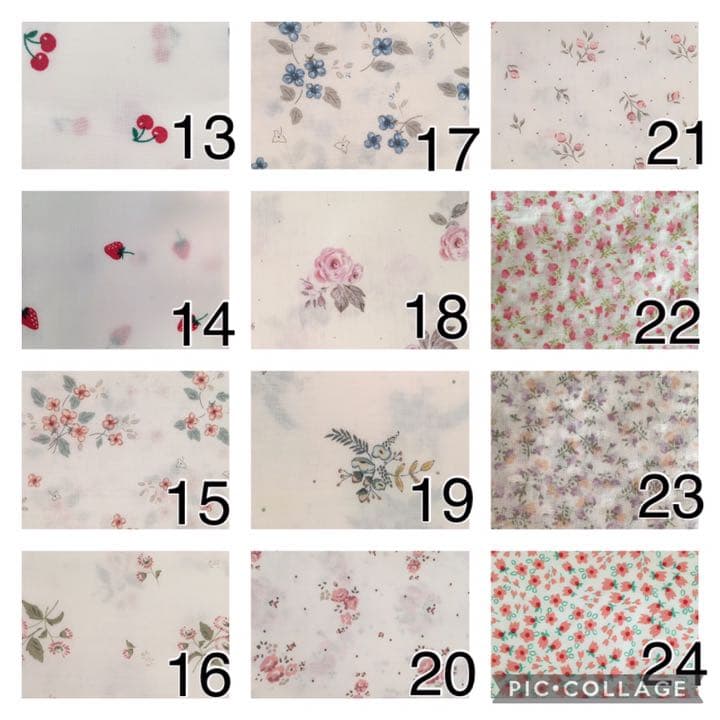 オーダー生地一覧② フランス生地　パッチンピン　ヘアクリップ　ベビー　キッズ