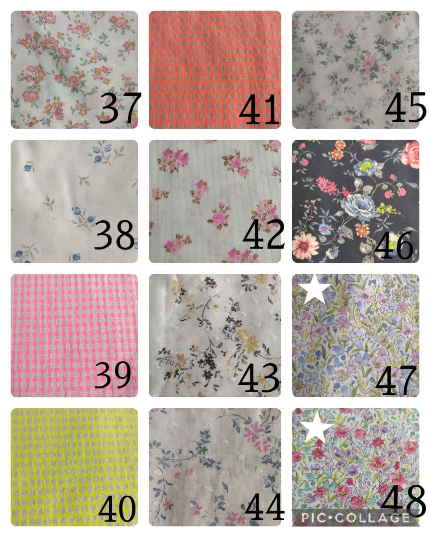 オーダー生地一覧② フランス生地　パッチンピン　ヘアクリップ　ベビー　キッズ