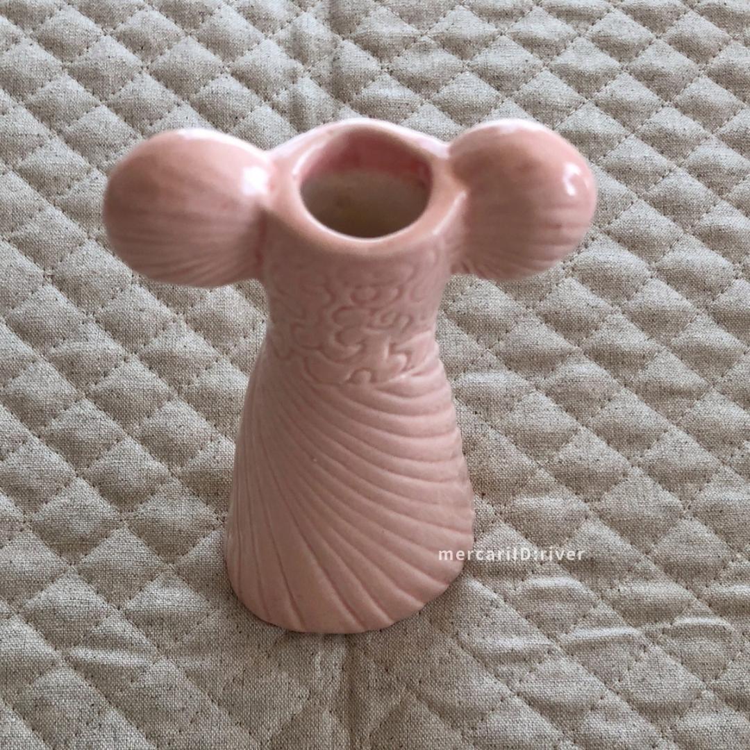 【廃盤稀少・美品】リサラーソン ドレスシスターズシリーズ フレア ピンク 花瓶
