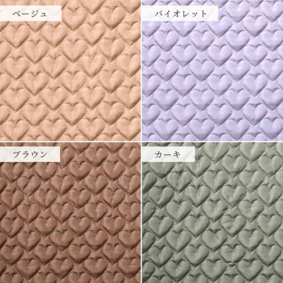 LiSA 7つのポケットバッグ　ハート　キルティング　Lサイズ