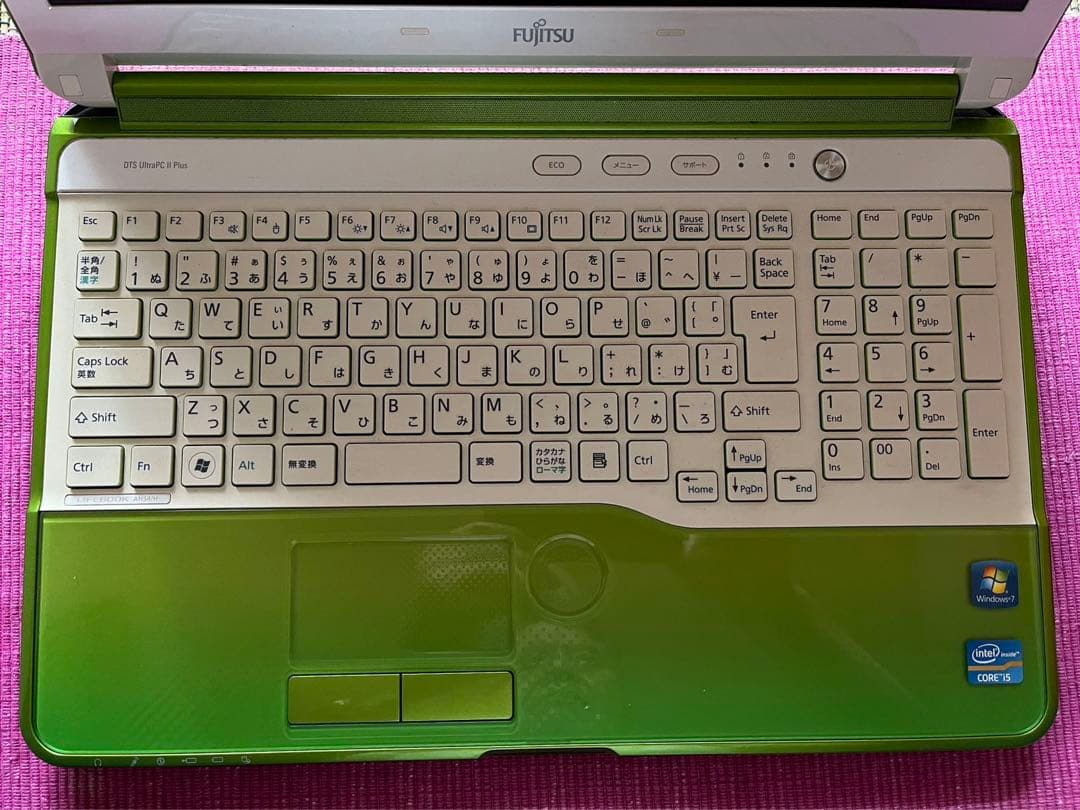 Fujitsu ノートPC グリーン AH FMVA54HR