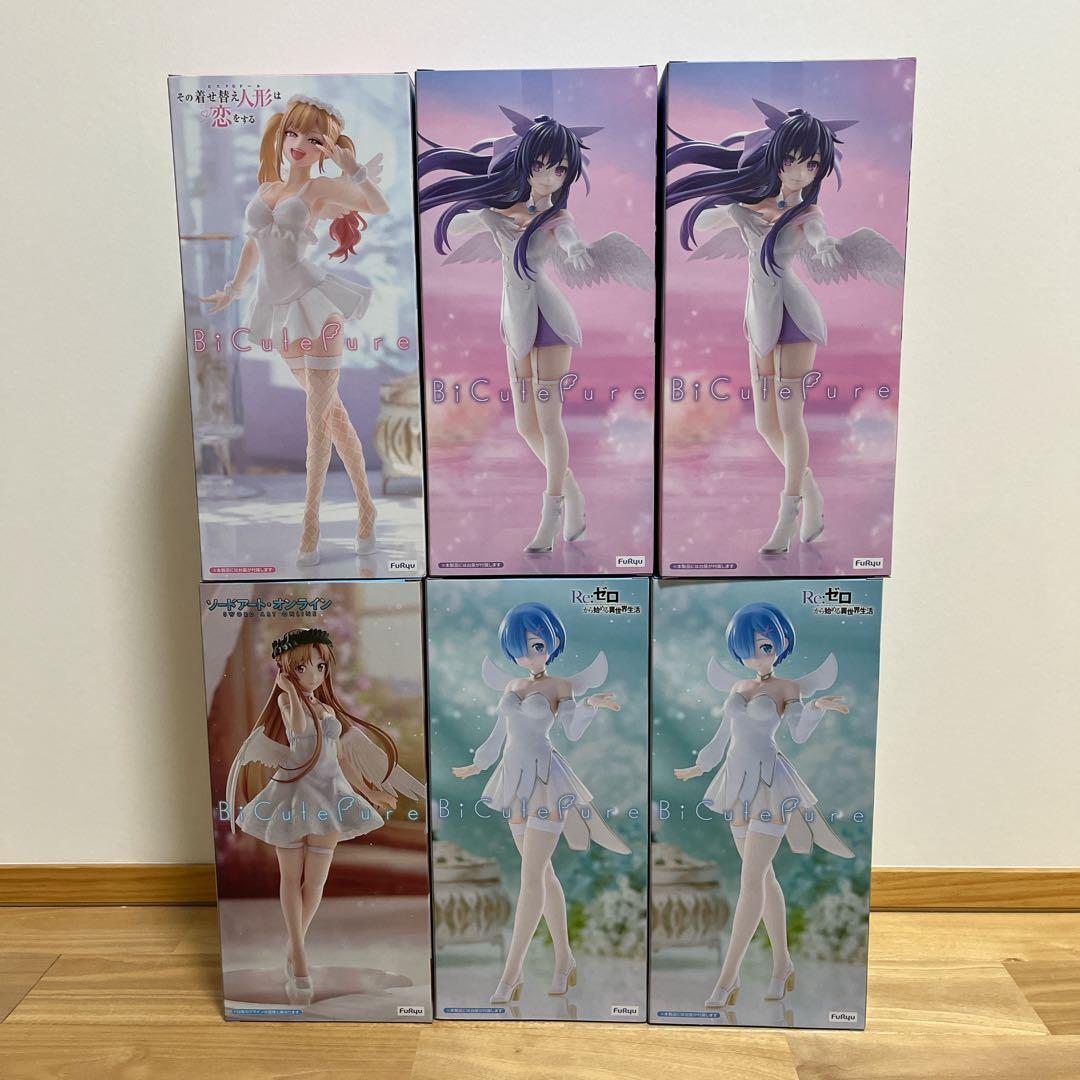 BiCute Pure Figure 海夢 十香 アスナ レム 6体セット