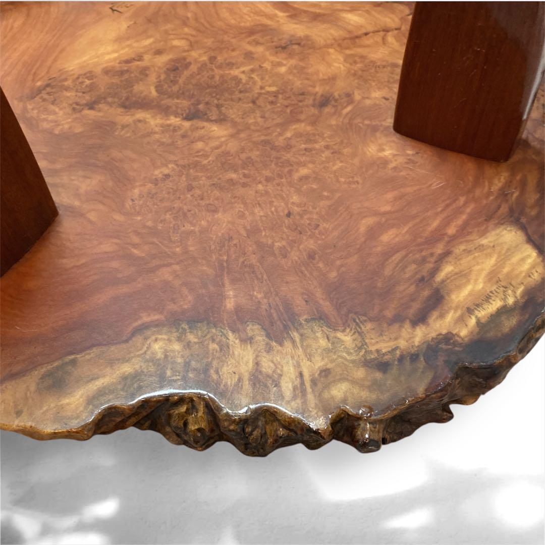 【送料込み】花梨 座卓 一枚板 テーブル 天然木 高級 84cm×76cm