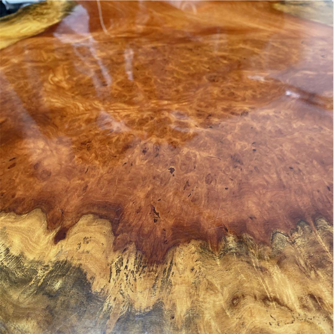 【送料込み】花梨 座卓 一枚板 テーブル 天然木 高級 84cm×76cm