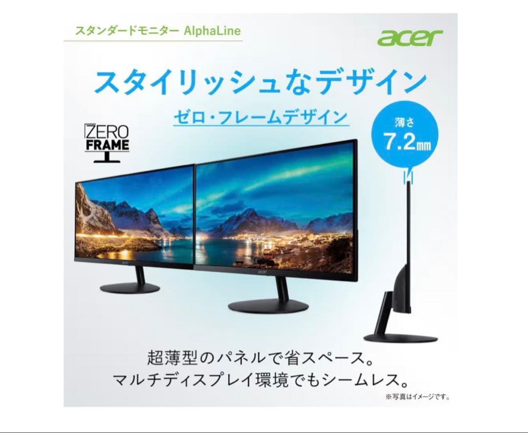 【acer】平面PCモニター 21.5インチ【品番：SA222QHbmix】