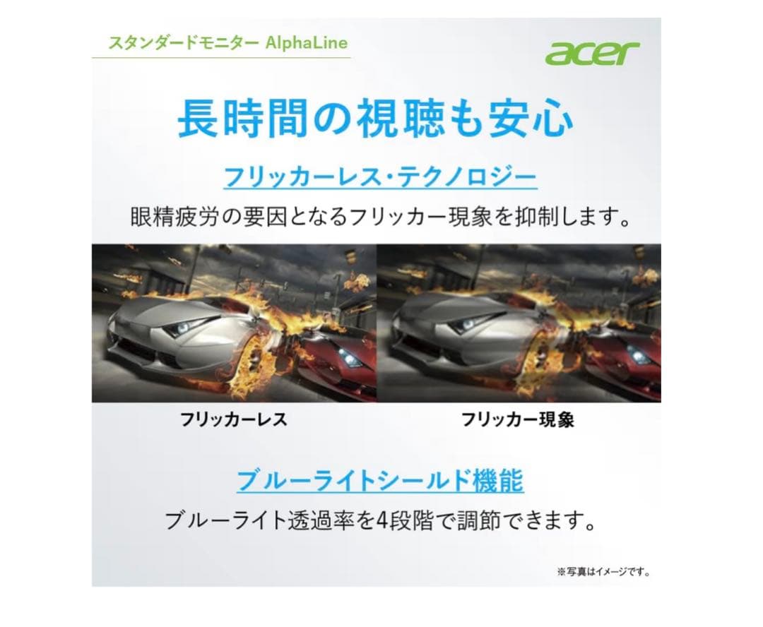 【acer】平面PCモニター 21.5インチ【品番：SA222QHbmix】