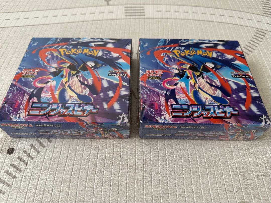 シュリンク有り】ポケモンカードゲームMEGA拡張パック ニンジャスピナー2BOX