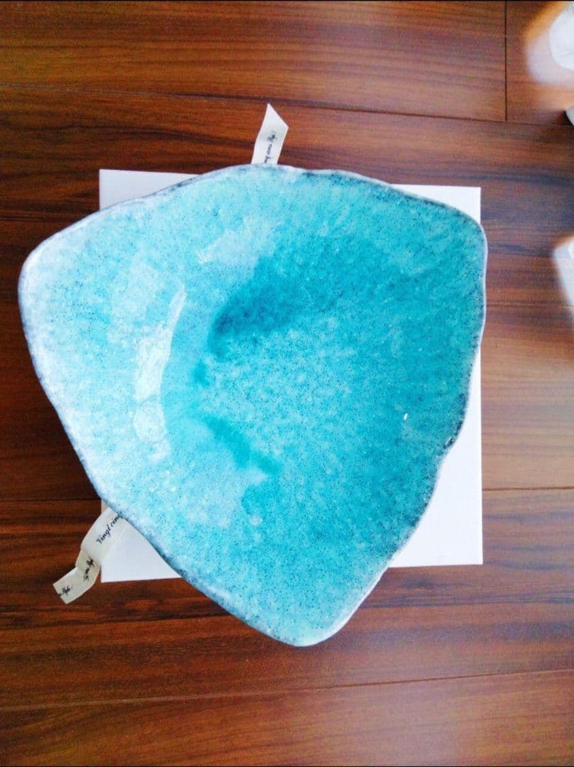 新品 美濃焼 ターコイズブルー 大鉢 皿