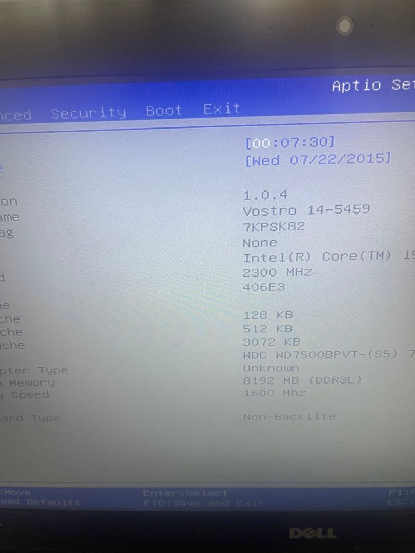 Dell Vostro Ins 14 5459 ノートPC SSD搭載