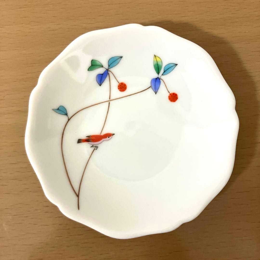 o*i様 香蘭社　小鳥の詩　小皿5セット