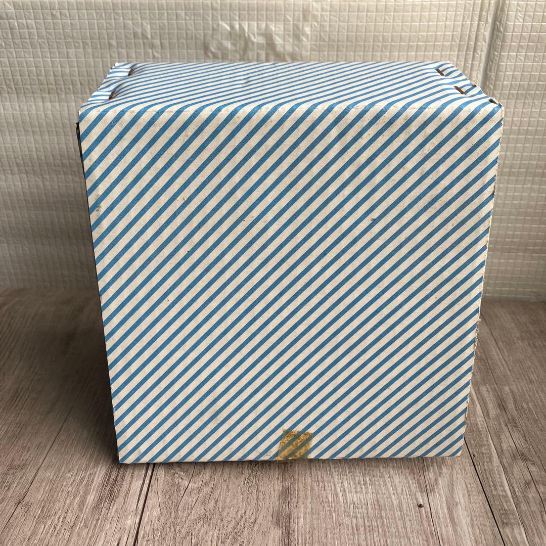 3F 【未使用・箱入り】三峰（みつみね）藍染 輪花 高台小鉢 和モダン