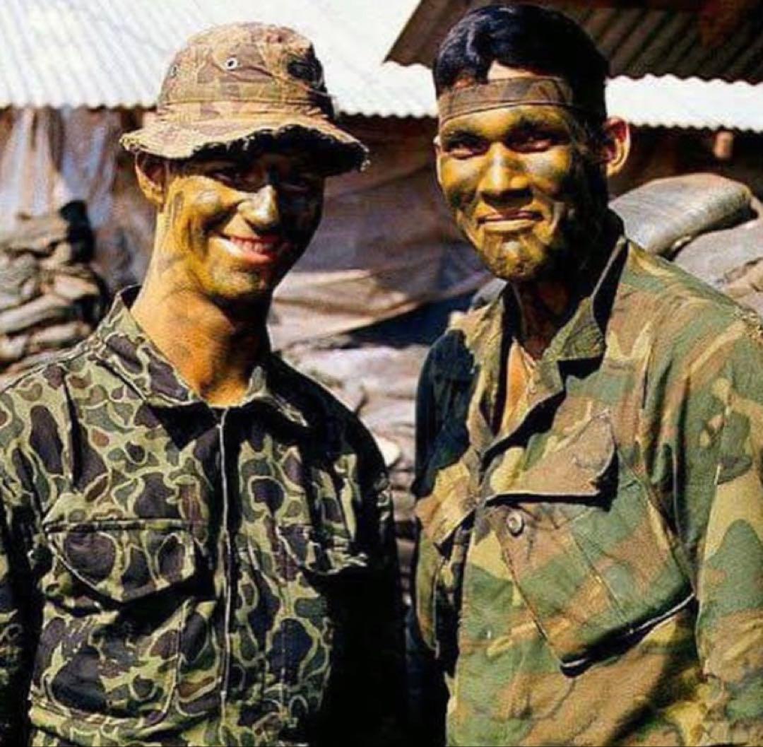 【未使用品】60s ベトナム戦争　hbt rokmc 韓国軍　ダックハンターカモ