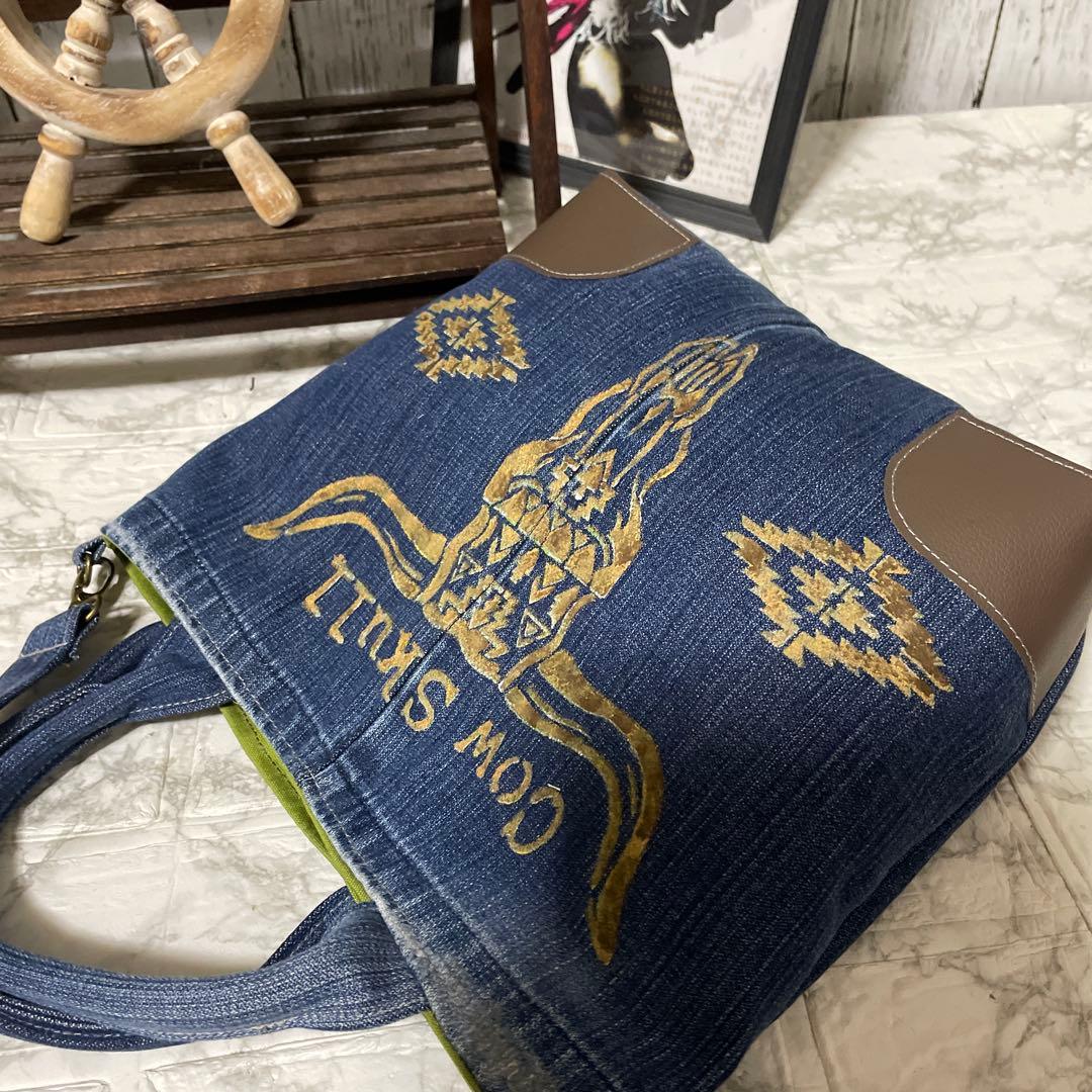 No. 446 デニムリメイクバッグ　ルート66シリーズ　男前