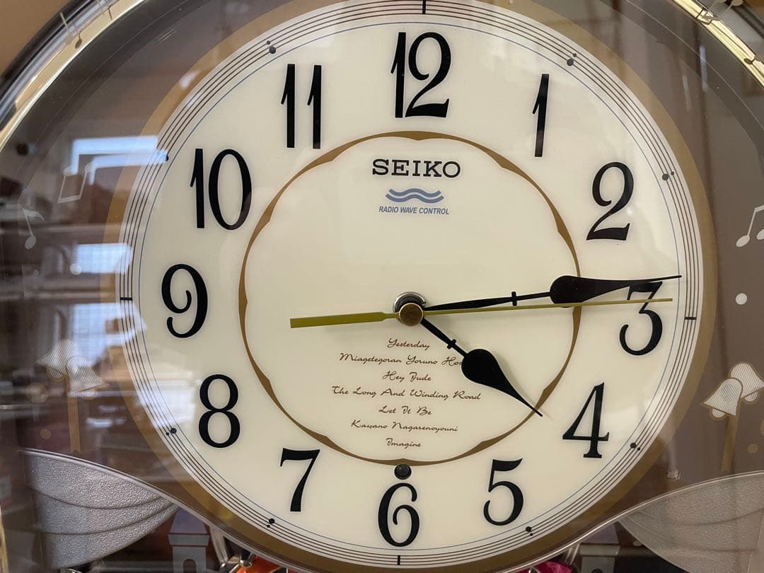 【yo-70】SEIKO 掛時計 AM214S 動作確認済