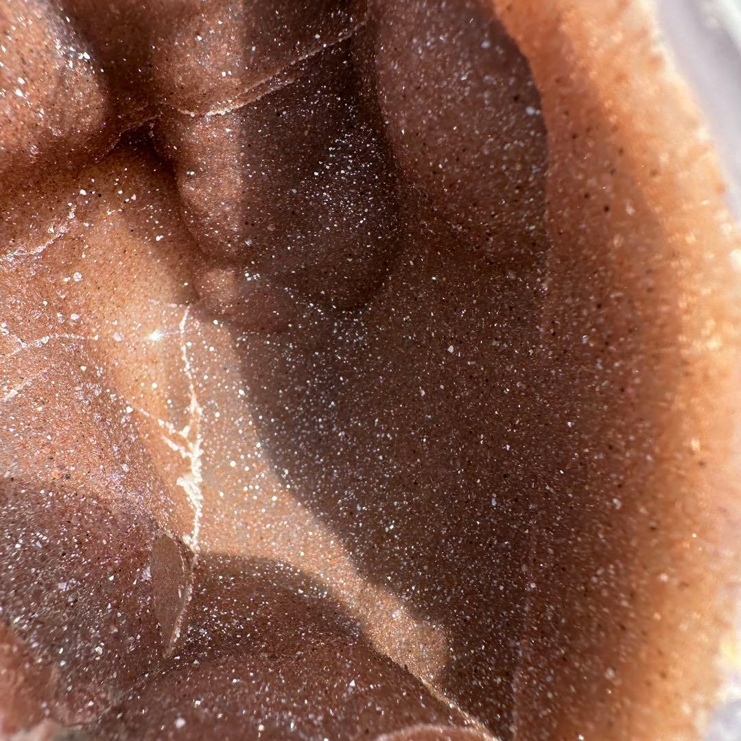 ウルグアイ産❣️天然石 瑪瑙の卵形　置物D.474