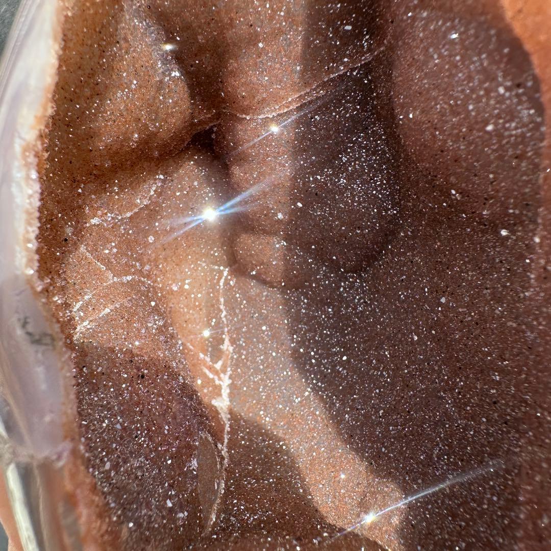 ウルグアイ産❣️天然石 瑪瑙の卵形　置物D.474