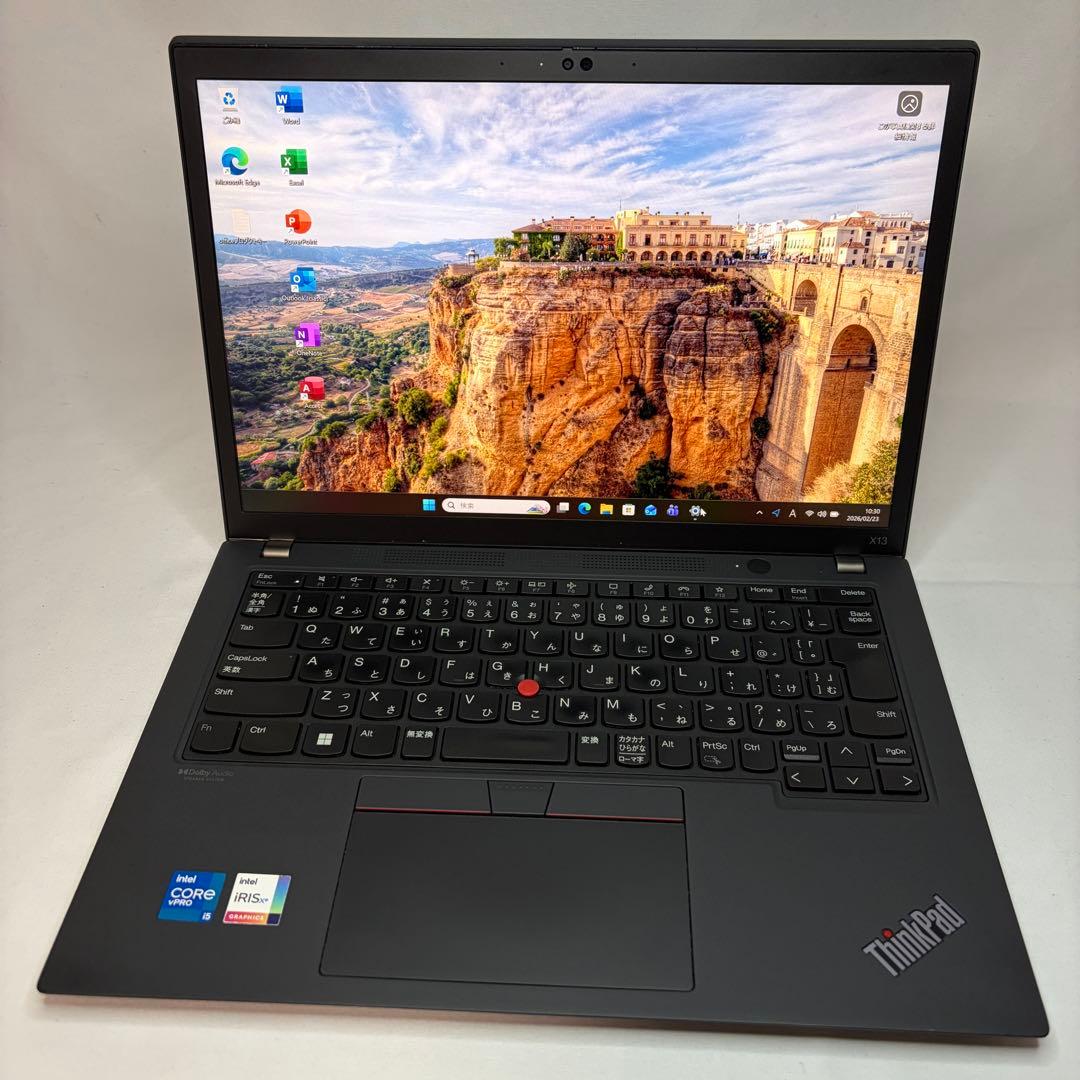 美品 ThinkPad X13 Gen2 11世代 i5 13.3型 オフィス