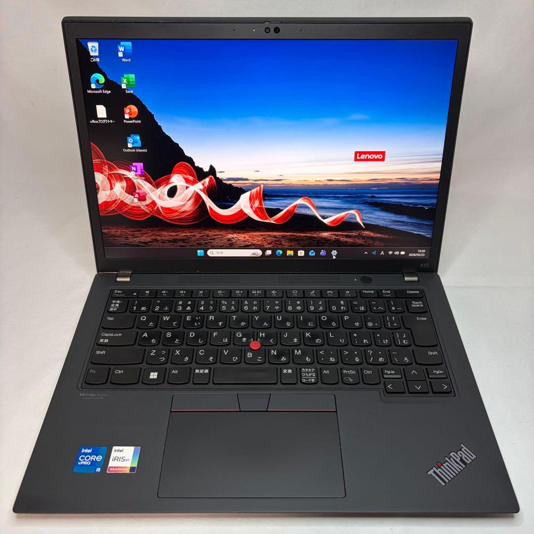 美品 ThinkPad X13 Gen2 11世代 i5 13.3型 オフィス