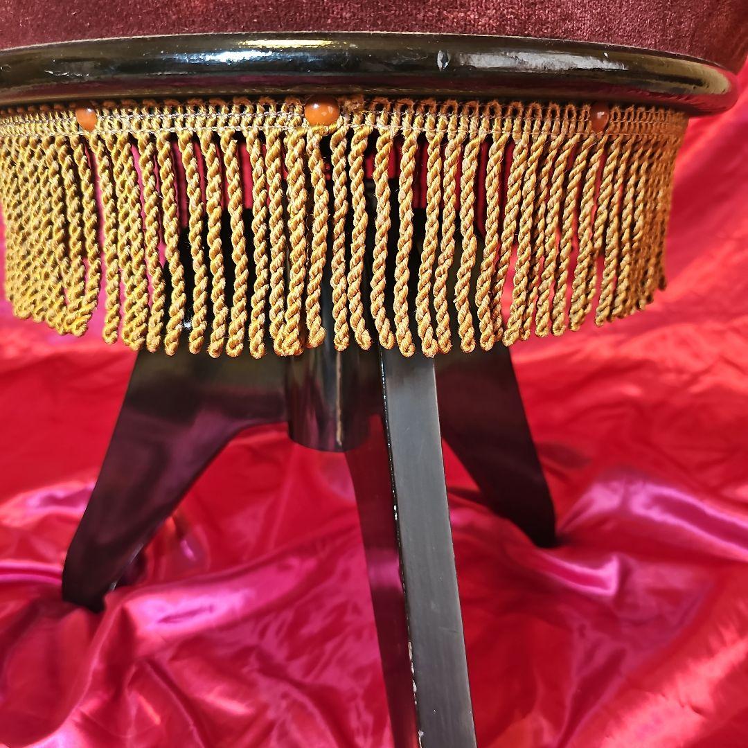 KAWAI ヤマハ ピアノ椅子 回転椅子 昭和レトロ ビンテージ