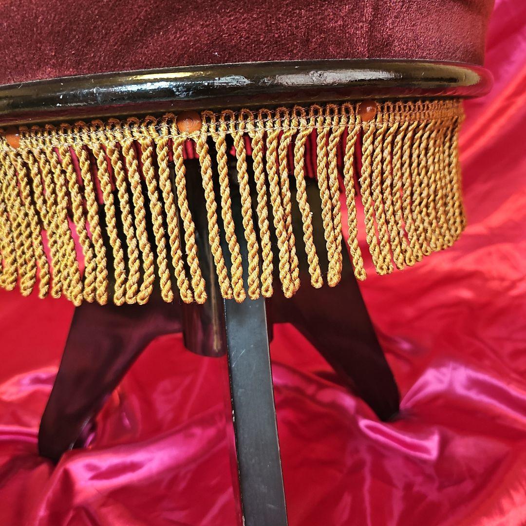 KAWAI ヤマハ ピアノ椅子 回転椅子 昭和レトロ ビンテージ