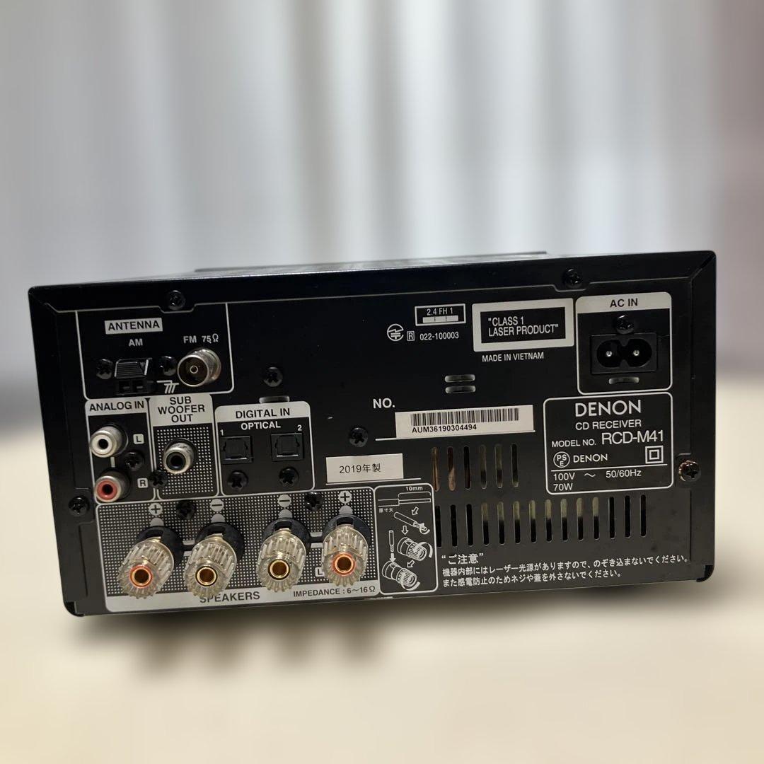 DENON CDレシーバー RCD-M41K 整備動作品2019年製S/N494