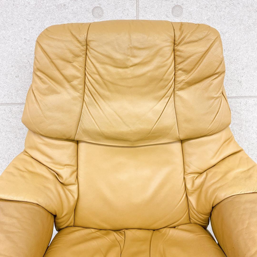 EKORNES エコーネス ストレスレスチェア＆オットマン 本革リクライニング