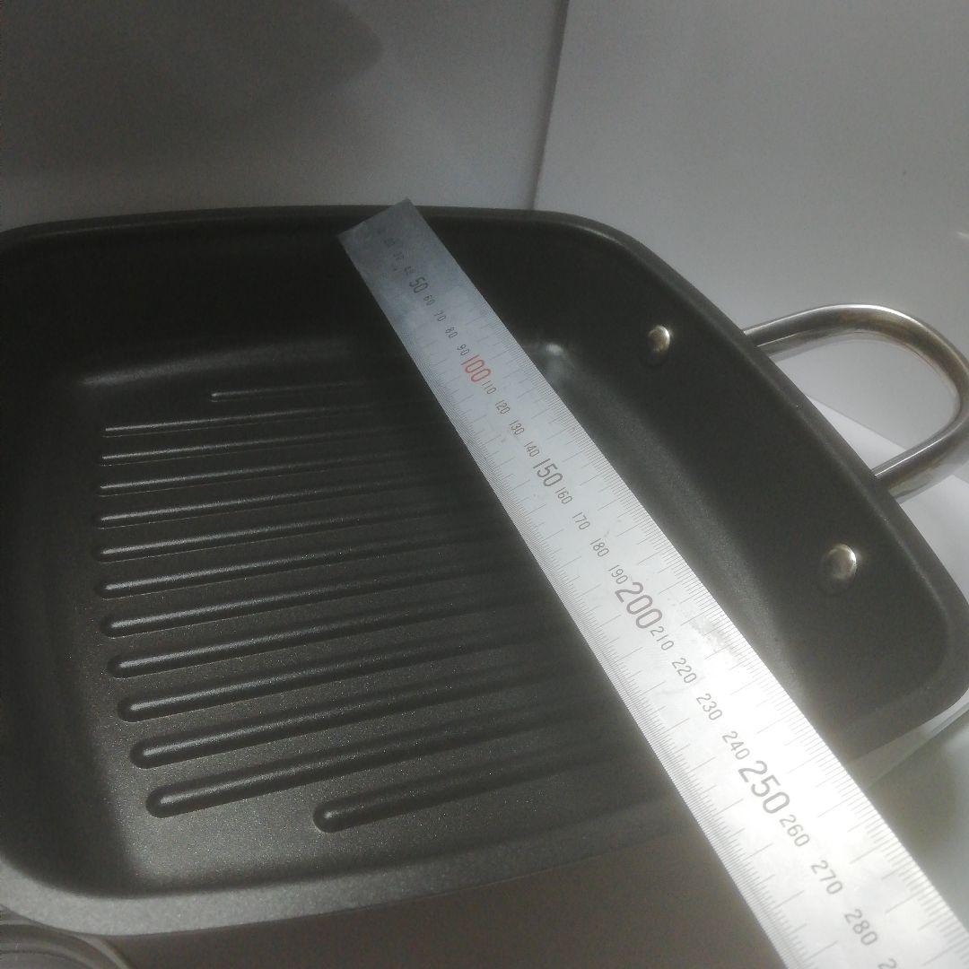 マイヤー ステンレス鍋両手鍋 スクエアグリルパン 24cm（本体セットのみ）