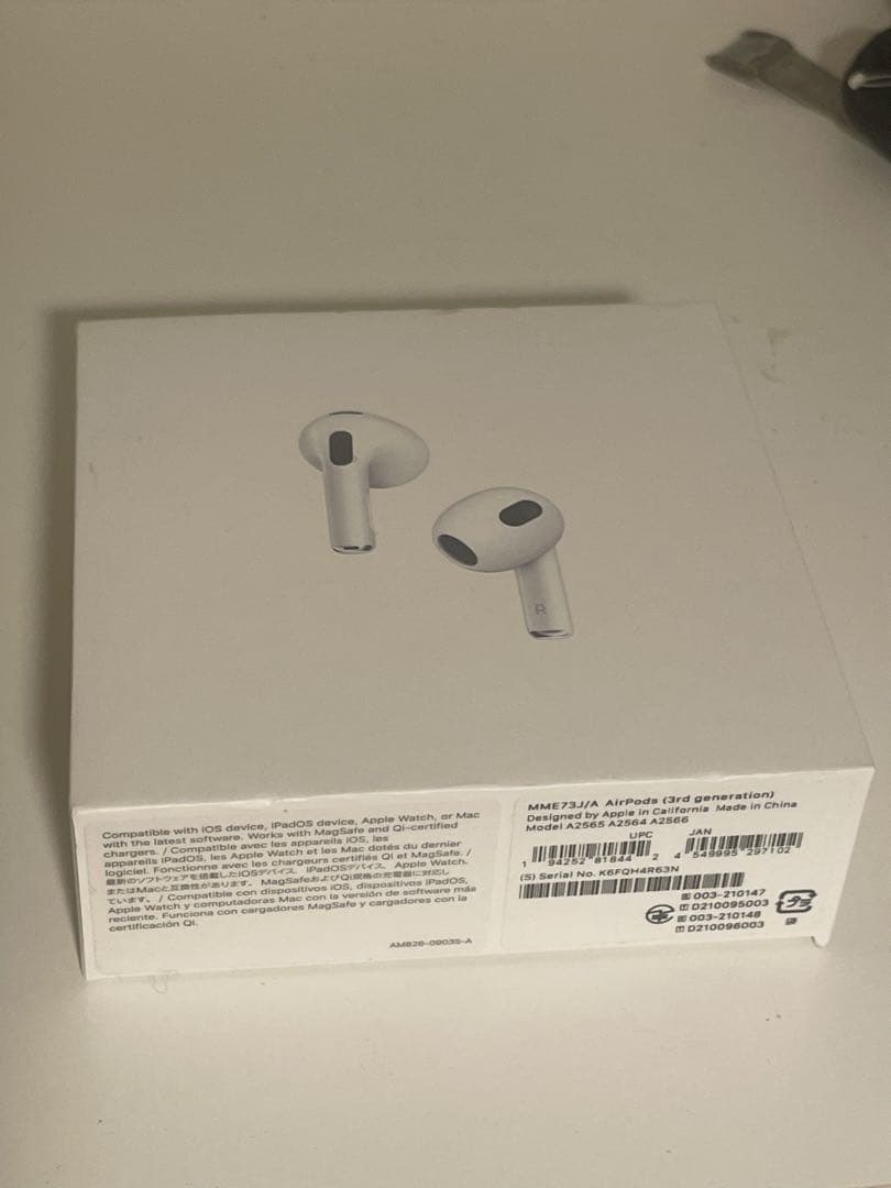 Apple AirPods 第３世代　不具合なし