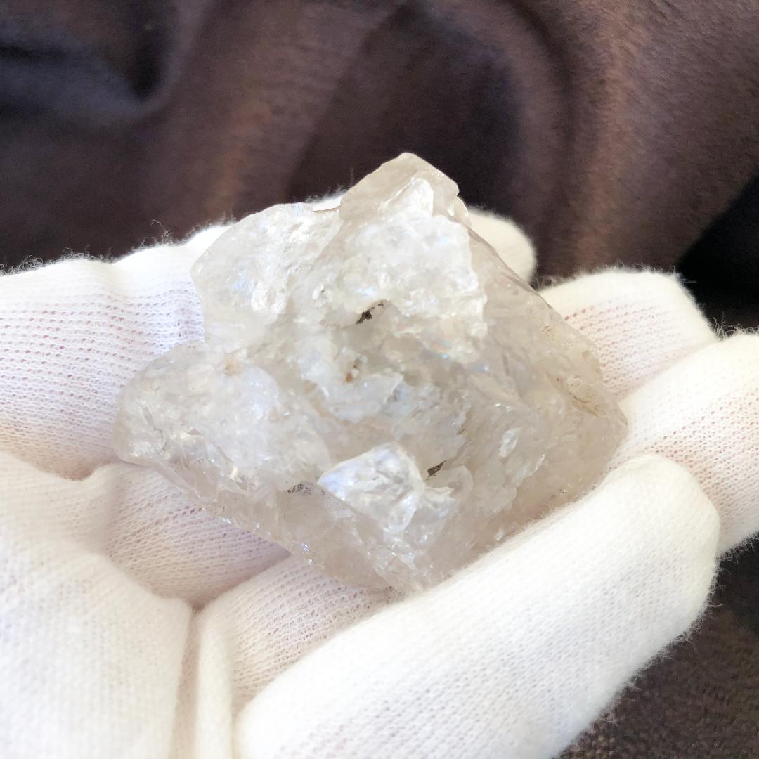 ハーキマーダイアモンド　ハーキマーダイヤモンド　原石　虹入り　4cm以上