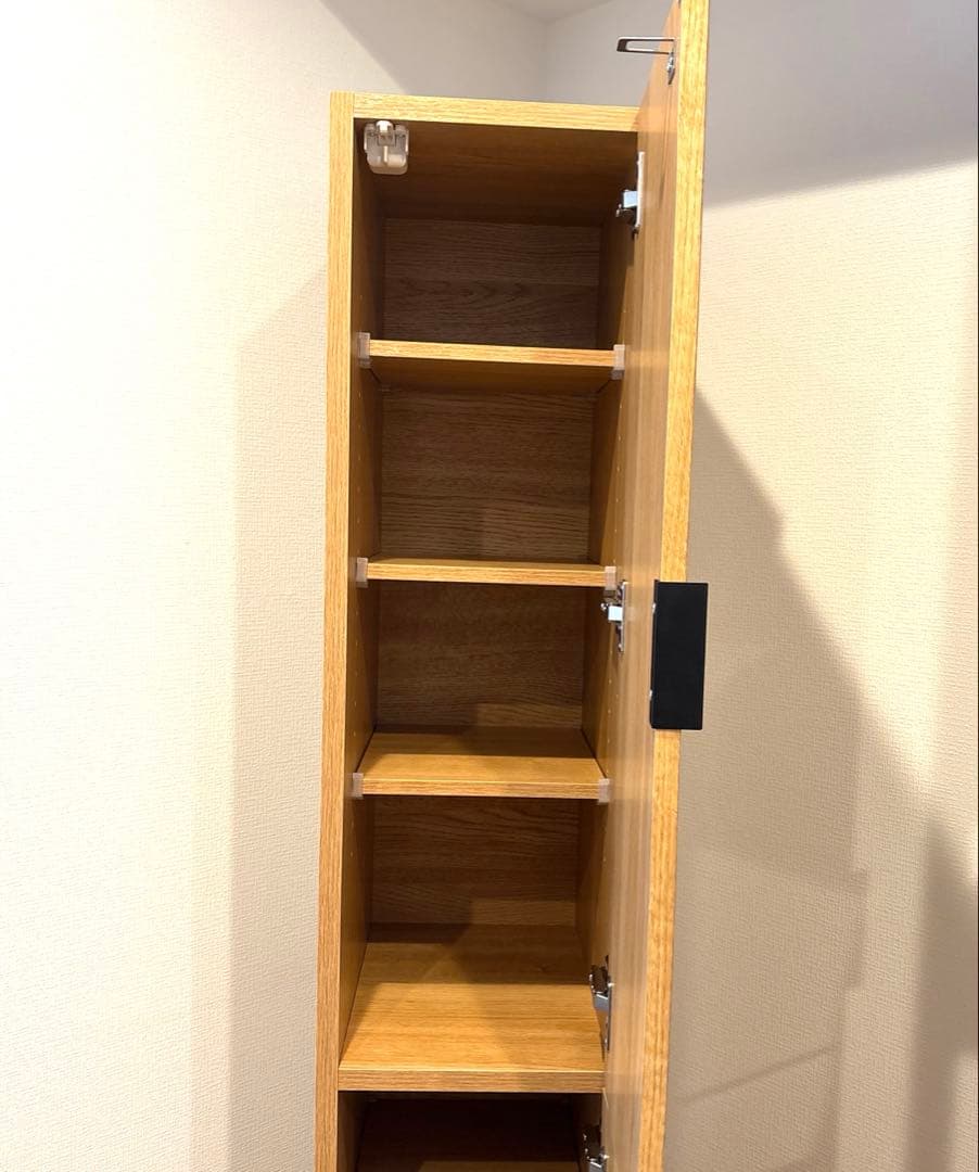 ニトリ　エトナ　スリムストッカー　ライトブラウン　美品　収納