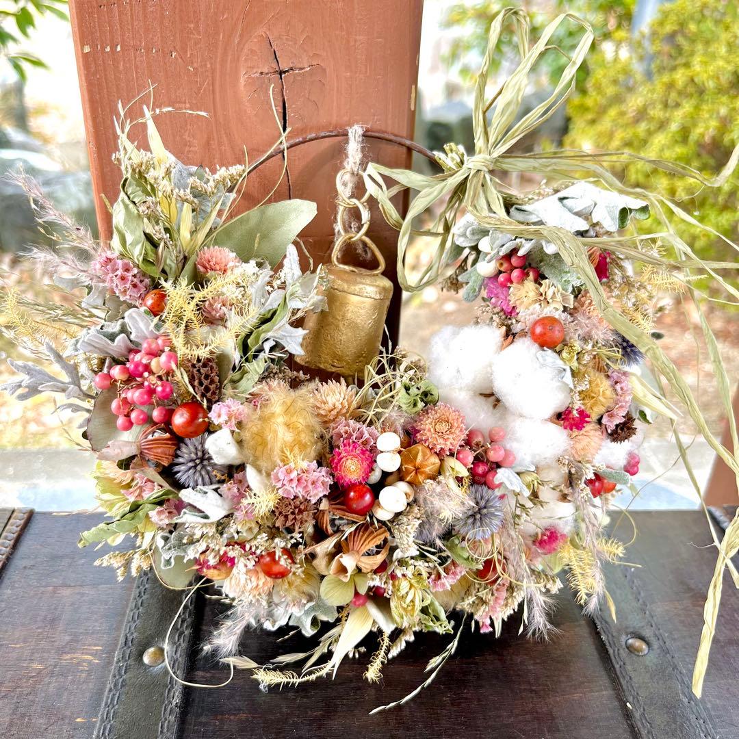 クリスマスリース　キャンドルリース　お正月リース　クリスマスツリー