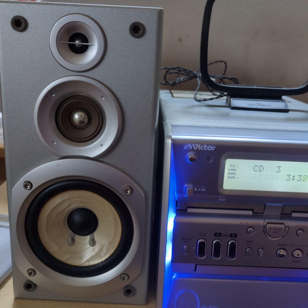 動作良好　稼働品　Victor　UX-W50 MDコンポ ダビング