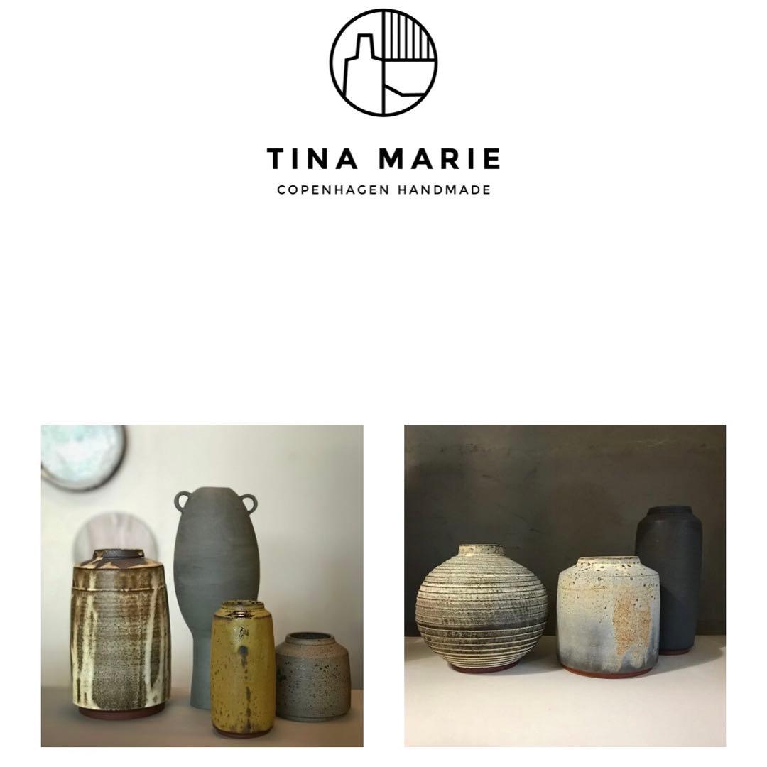 TINA MARIE デンマーク 陶芸　フラワーベース