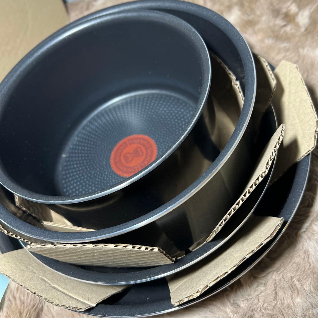 T-fal 取っ手のとれる 鍋 フライパンセット 9点セット　L16699