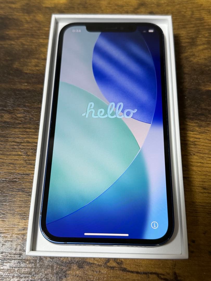 初期化&動作確認済　iPhone 12 256GB ブルー　Apple 備品付き