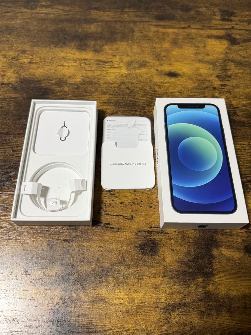 初期化&動作確認済　iPhone 12 256GB ブルー　Apple 備品付き
