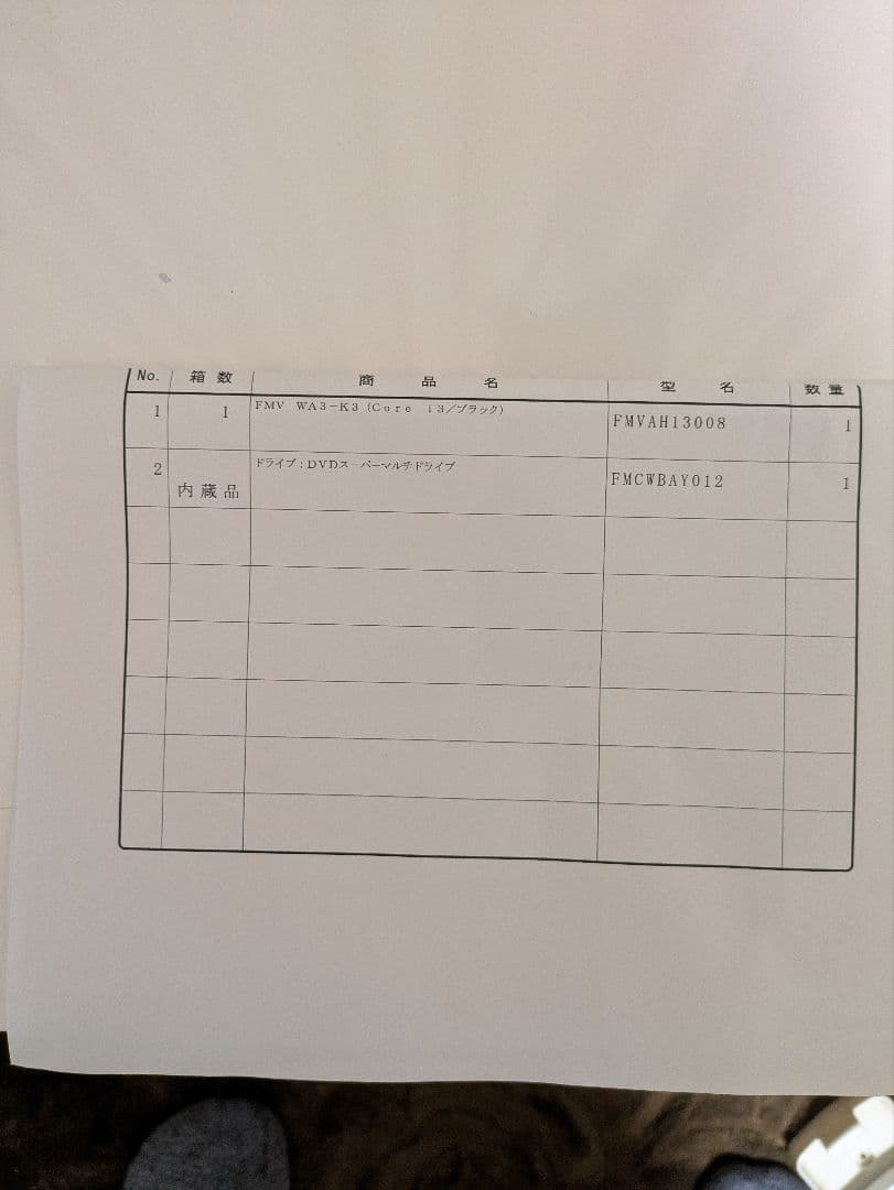 富士通FMVＡH13008
