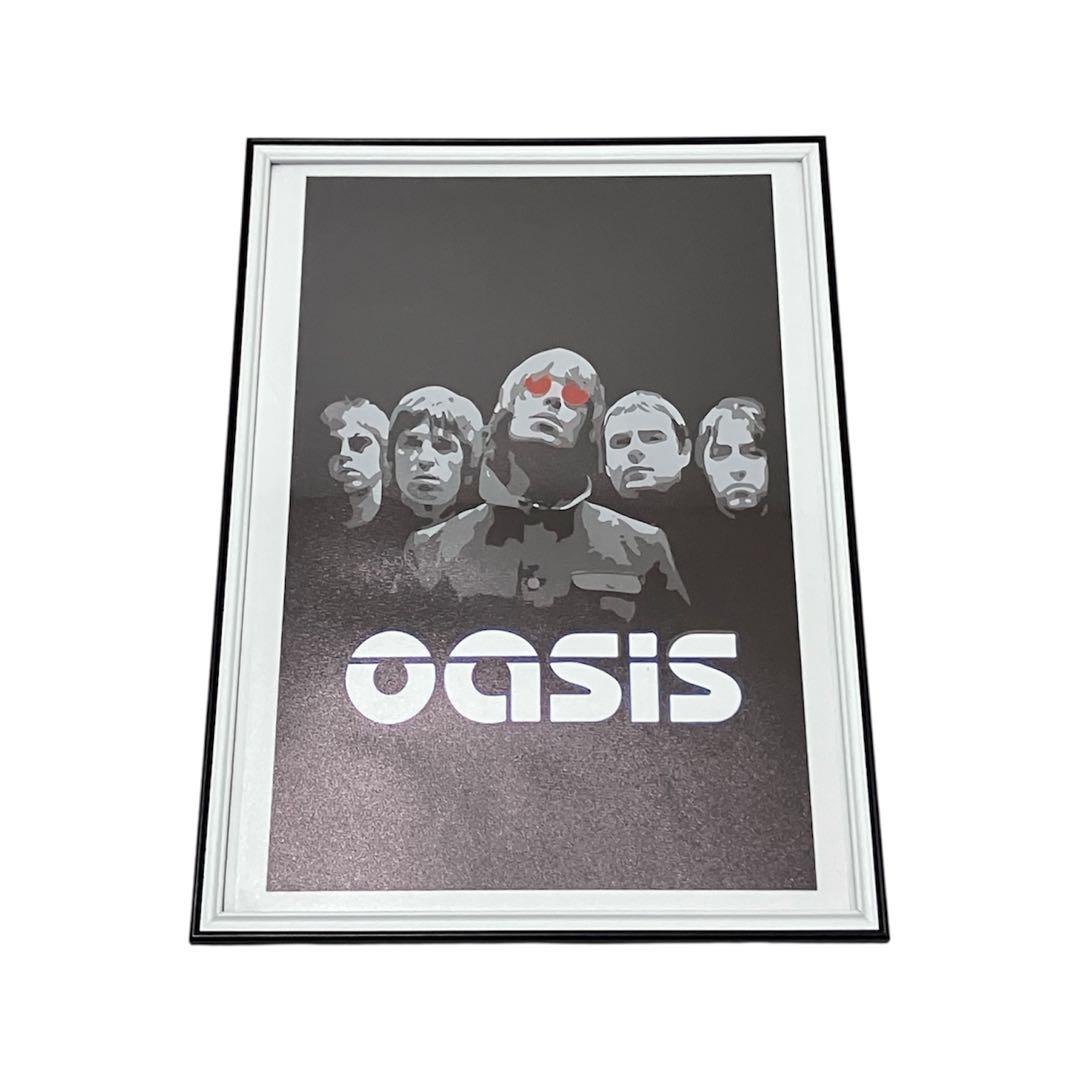 【額縁付き】 オアシス oasis A2 ポスター メンバー