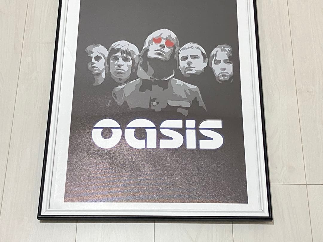 【額縁付き】 オアシス oasis A2 ポスター メンバー