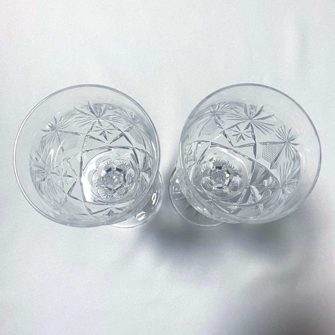 【激レア】 HOYA ミュージアムクリスタル 笹の葉底菊 グラス 6個セット