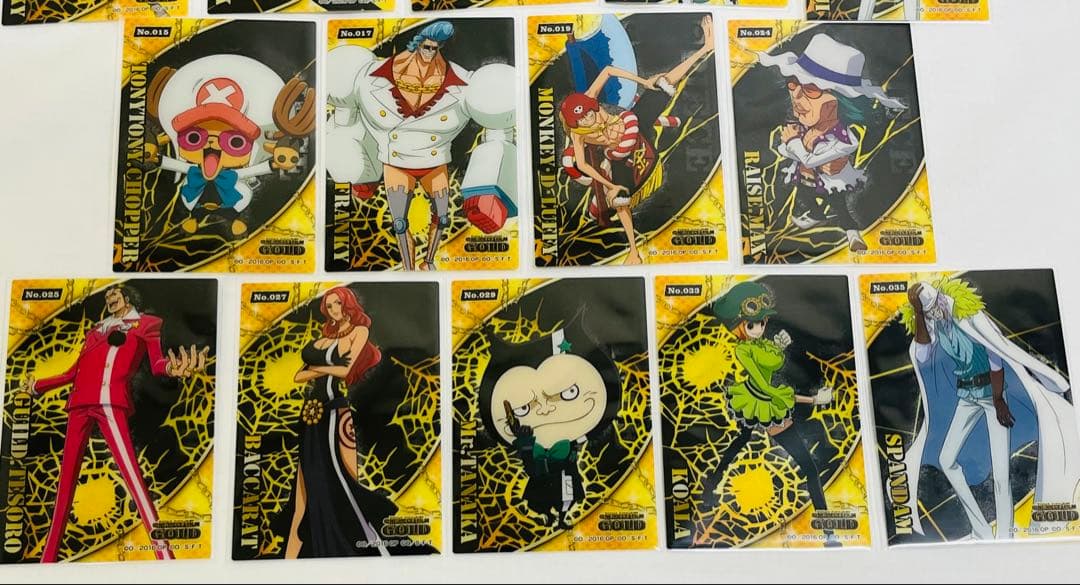 ワンピース クリアカードコレクションガム FILM GOLD ルフィ ゾロ