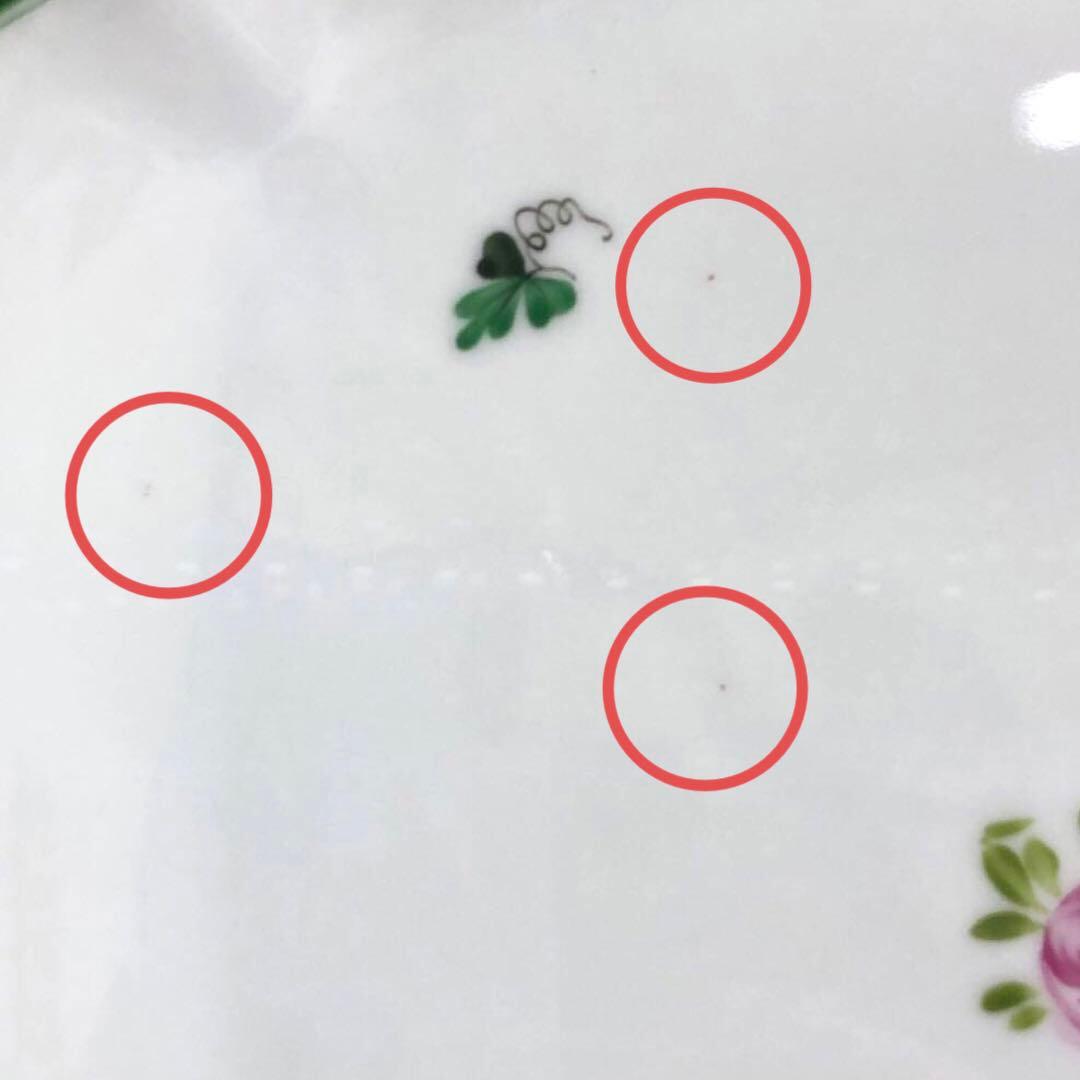 HEREND ヘレンド　スクエアケーキプレート　ウィーンの薔薇　26cm